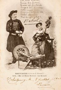 古い絵葉書/Le Rouet/Brittany/フランス 作： Augustus Kollner