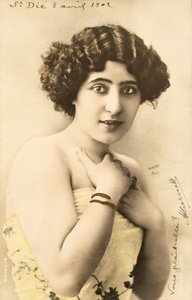 古い絵葉書/ベルエポックの女性 作： Augustus Kollner