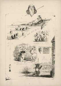 チャールズ・H・ベネット著「絵で見ることわざ」からのページ 作： Charles Henry (after) Bennett