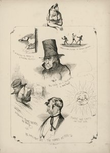 チャールズ・H・ベネット著「絵で見ることわざ」からのページ 作： Charles Henry (after) Bennett