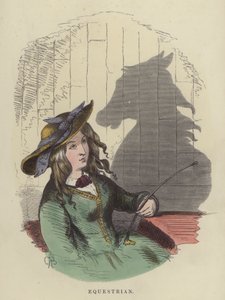 騎馬民族（彩色された彫刻 作： Charles Henry Bennett