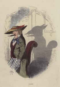 フォクシー（彩色済み彫刻 作： Charles Henry Bennett
