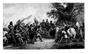 1875年12月14日、ブーヴィヌの戦い。 作： Charles Henry Jeens