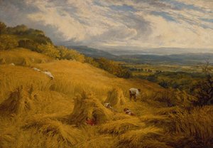 収穫（キャンバスに油彩） 作： Charles Henry Passey