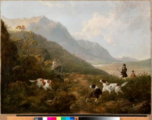 ハイランドでのライチョウ射撃 作： Charles Henry Schwanfelder