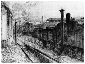 「聖ラザロ駅」、c1900-1915 1924 作： Charles Heyman