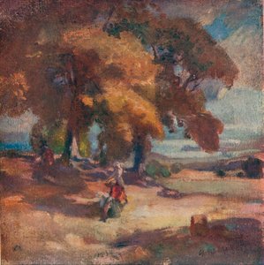The Nut Gatherers、c1902 作： Charles Hodge Mackie