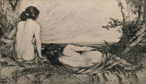 「海辺のニンフ」、1905 作： Charles Holroyd