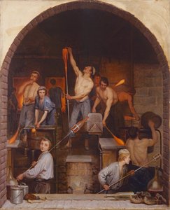 炉の内部、1865 作： Charles Housez
