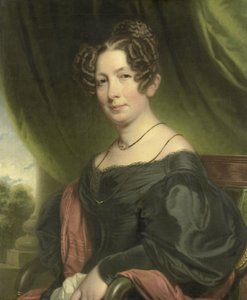 マリア・アントワネット・シャーロット・サンダーソン（1782-1859）、ヨハン・フレイザーの妻 作： Charles Howard Hodges