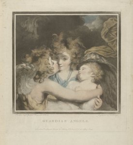 二人の天使と子供 守護天使 (オブジェクトのタイトル) 作： Charles Howard Hodges