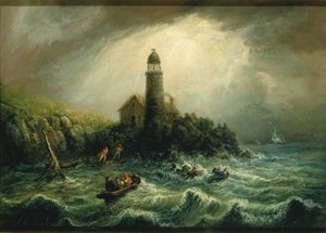 ケープ・ポーゲ灯台の海の眺め 作： チャールズハバード