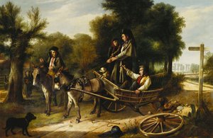 交差点での事故、1880 作： Charles Hunt