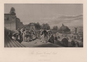 アメリカ・ニューヨーク州・ニューヨーク市・セントラルパーク「ザ・テラス」（彫刻 作： Charles I Rosenberg
