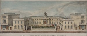 1758年に設立されたランベス女子寮、1840年頃（カラーリトグラフ