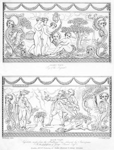 シェイクスピアの桑の木から作られた彫刻が施されたカソレット、18世紀、1840年 作： Charles J. Smith