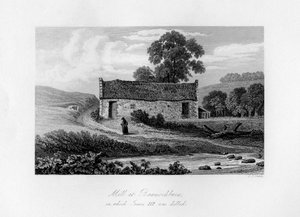 スコットランドのジェームズ3世が1488年、1840年に殺されたバノックバーンの製粉所。