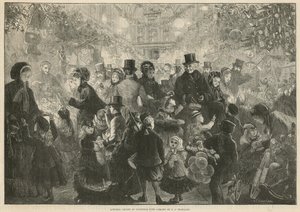 クリスマス時のローサーアーケード 作： Charles J. Staniland