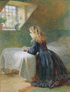 朝の祈り、1873 作： Charles J. Staniland