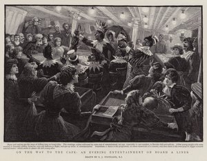 ケープに向かう途中、ライナーに乗って夜のエンターテイメント 作： Charles J. Staniland