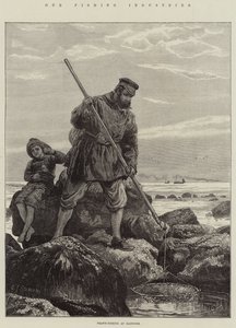 私たちの漁業、ヘイスティングスでのエビ釣り 作： Charles J. Staniland