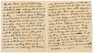 1798年10月21日、チャールズジェームズフォックスからエミリー叔母への手紙。 作： Charles James Fox