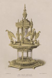 ゴールドスミス社の塩蔵庫（カラーリトグラフ 作： Charles James Richardson