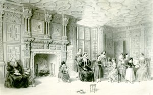 カムデン・ハウスの教室、1840年頃（エングレーヴィング 作： Charles James Richardson