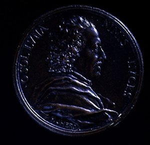 ジャン・ロレンツォ・ベルニーニ（1598-1680）の肖像メダル 作： Charles Jean Francois Cheron