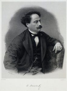 アレクサンドル・デュマ、1824～1895年、19世紀半ば。 作： Charles Jeremie Fuhr
