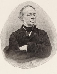 作曲家ジャック・フロメンタル・アレヴィの肖像画（1799～1862年）。 作： Charles Jeremie Fuhr