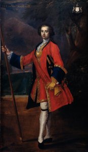 トーマスジョージサウスウェル中尉、コールドストリームガード、1739年 作： Charles Jervas