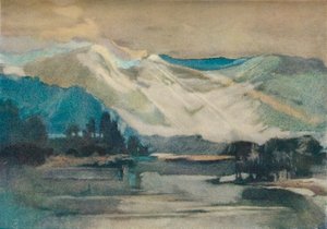 「シュスワップ湖で」、c1911