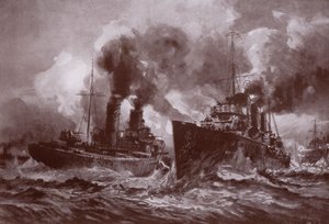 駆逐艦との戦い（リトグラフ