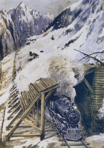 雪崩から列車を保護する方法 作： Charles John de after Lacy