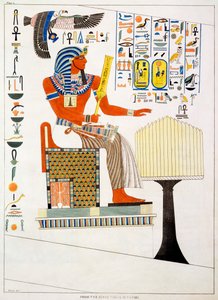 1820-1822年、G・ベルゾーニによって発見された、テーベの王たちの墓の壁画 作： Charles Joseph Hullmandel