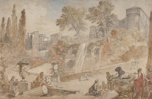 チボリのエステ家別荘の庭園、1760年。
