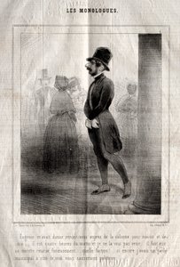 モノローグ: ユージェニーは、真夜中半にコラムを書く約束をしてくれました... 作： Charles Joseph Traviès de Villers