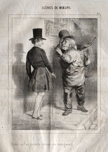風俗シーン：バーナーに火をつけてもいいですか。 作： Charles Joseph Traviès de Villers