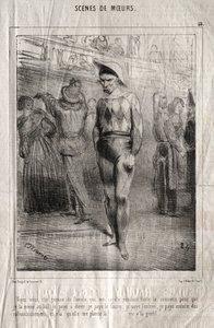 マナーのシーン：ほら、パメラのこちら側、一週間中私を騒がせている... 作： Charles Joseph Traviès de Villers