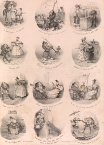 12 の風刺的なビネット Le Charivari、1832 年 12 月 10 日、1832 年 12 月 1 日。