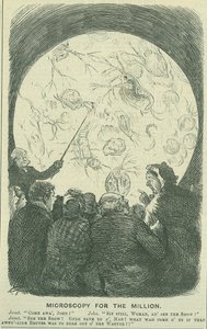 百万人のための顕微鏡」。1878年（彫刻