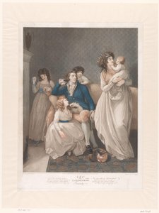 4 人の子供を持つイギリス人家族 家主の家族（オブジェクトのタイトル） 作： Charles Knight