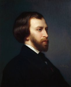 Alfred de Musset 1810-1857の肖像 作： Charles Landelle