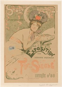 Poster voor een exppositie van de Salon des Cent サロン・デ・セント 世紀末の原画展（オブジェのタイトル） 作： Charles Lapierre