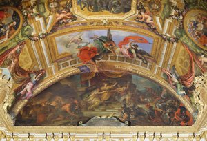 ドイツとスペインのオランダとの同盟、1672年、Galerie des Glacesの天井画