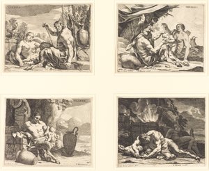 一日の四時 作： Charles Le Brun
