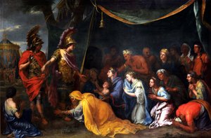 アレクサンダーの足元にいるペルシアの女王たち、ダレイオスのテントとも呼ばれる、1660年頃（油彩・カンヴァス）