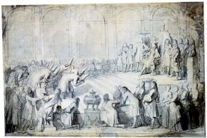 王の前のシャム大使、1686 作： Charles Le Brun
