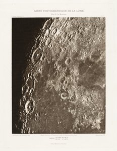 月の写真チャート、プレートI.A（Carte photograph de la lune, planche I.A）、10月11日 作： シャルル・ル・モルヴァン